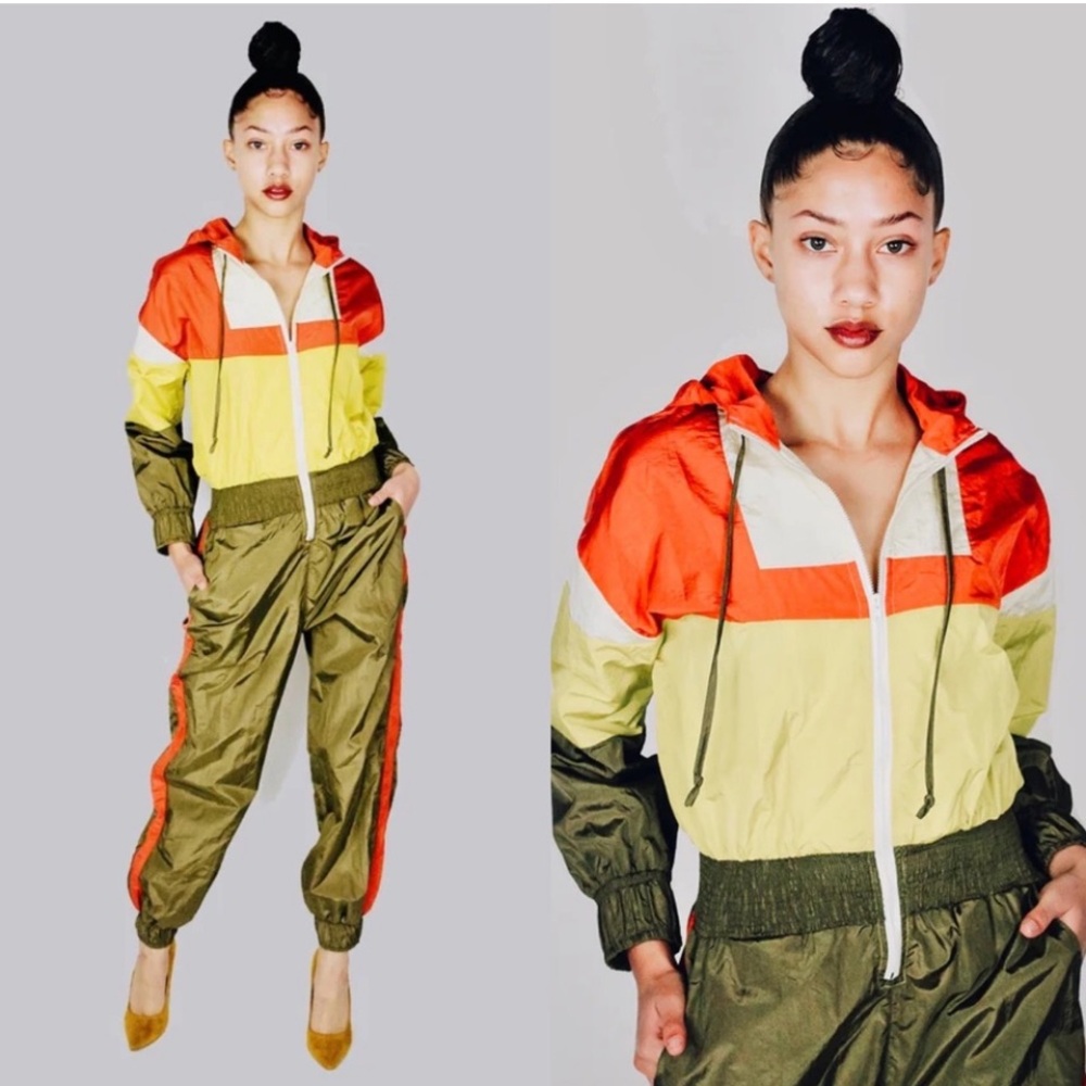 🎃E | 3 Collection Windbreaker Jumpsuit Tripin’ Rare Out of Stock Small